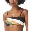 Cheapest 🤩 Vince Camuto Colorblocked Bandeau 👙 Bikini Top Black Multi 🔔