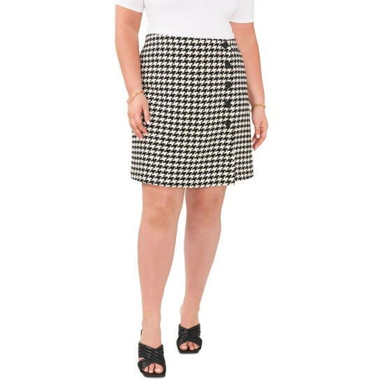 New ๐ฏ Vince Camuto Plus Size Houndstooth Mini ๐ Skirt Rich Black ๐ฏ 1 New ๐ฏ Vince Camuto Plus Size Houndstooth Mini ๐ Skirt Rich Black ๐ฏ