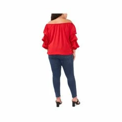 Cheapest 😉 Vince Camuto Plus Size Bubble-Sleeve Off-The-Shoulder Top Red Hot ❤️ -Vince Camuto Sales Store unnamed file 905
