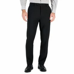 Deals ✔️ Vince Camuto Men's Slim-Fit Suit Pants Charcoal With Blue Grid 💯