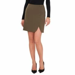 Discount ๐ Vince Camuto ๐ฉ Women's Notch-Hem Mini ๐ Skirt Lt Olive ๐ฅ