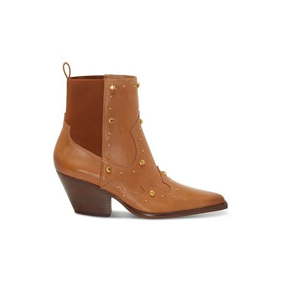 Best deal ⭐ Vince Camuto 👩 Women's Norley Studded Western Booties Light Cognac ✔️ 2 Best deal ⭐ Vince Camuto 👩 Women's Norley Studded Western Booties Light Cognac ✔️ - Image 2