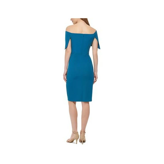 Flash Sale ⭐ Vince Camuto Petite Off-The-Shoulder 👗 Dress Teal ⌛ 2 Flash Sale ⭐ Vince Camuto Petite Off-The-Shoulder 👗 Dress Teal ⌛ - Image 2