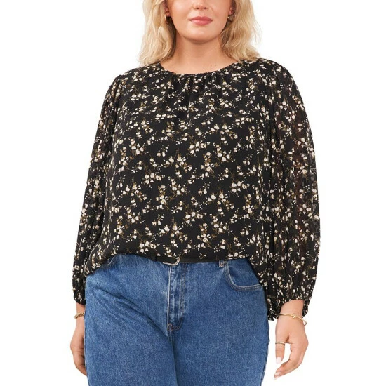 Best reviews of π Vince Camuto Plus Size Printed Blouson-Sleeve Top Rich Black π₯ 1 Best reviews of π Vince Camuto Plus Size Printed Blouson-Sleeve Top Rich Black π₯