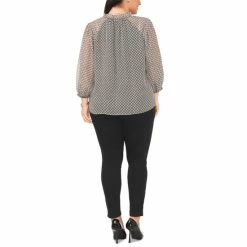Brand new 😀 Vince Camuto Plus Size Printed Split-Neck Peasant Top New Ivory 🎁 -Vince Camuto Sales Store unnamed file 973