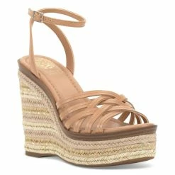 New 🎉 Vince Camuto 👩 Women's Parys Platform Espadrille 🩴 Sandals Black 🎉